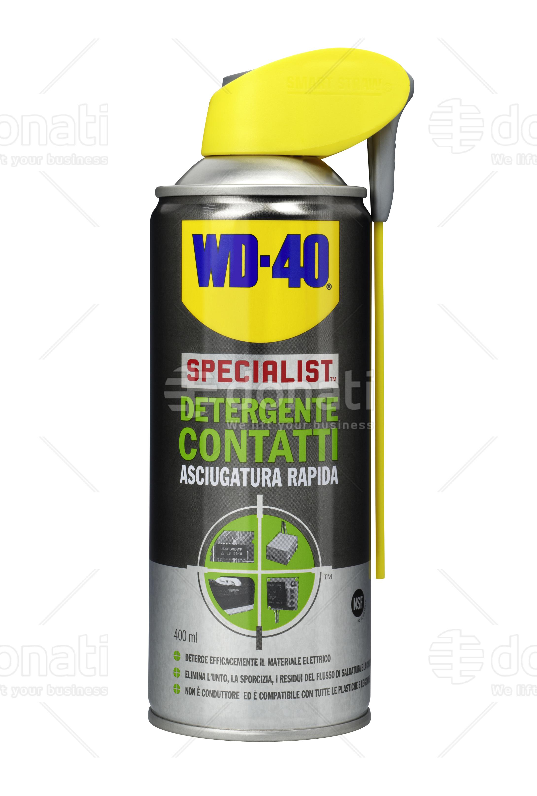 WD40 - Pulitore contatti elettrici fast-dry spray 400ml sistema prof.