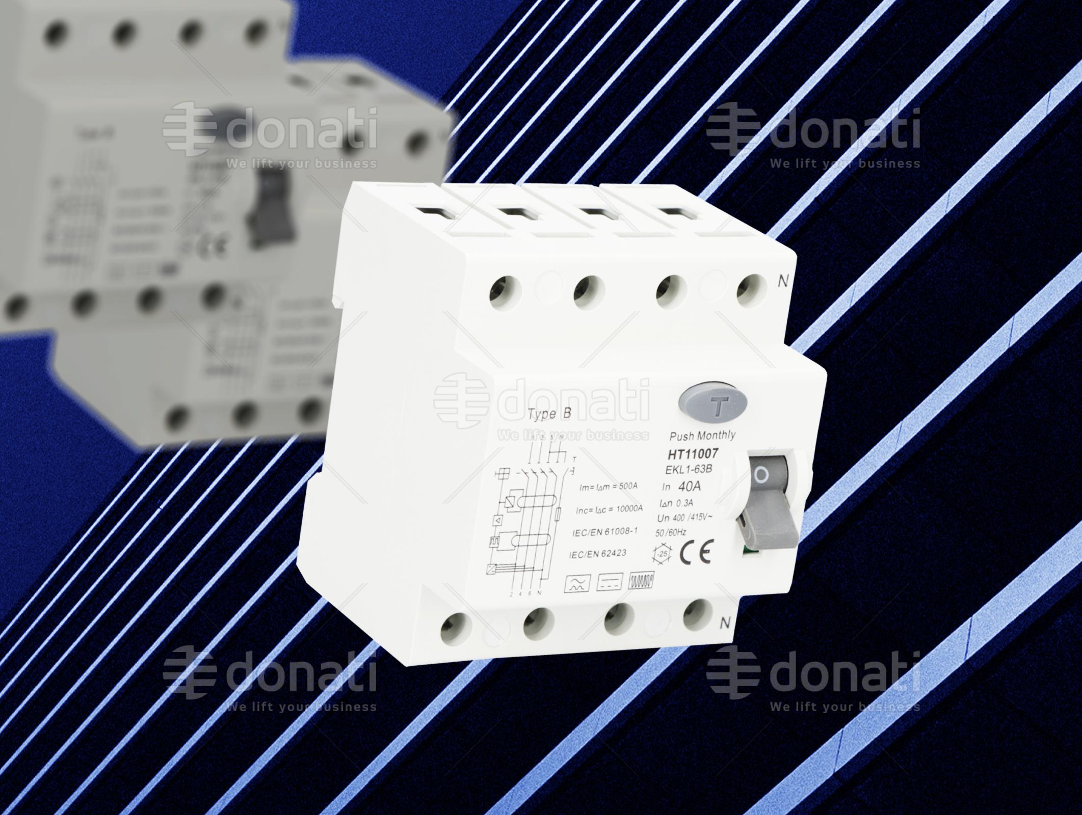 Blocco differenziale quadripolare di tipo B