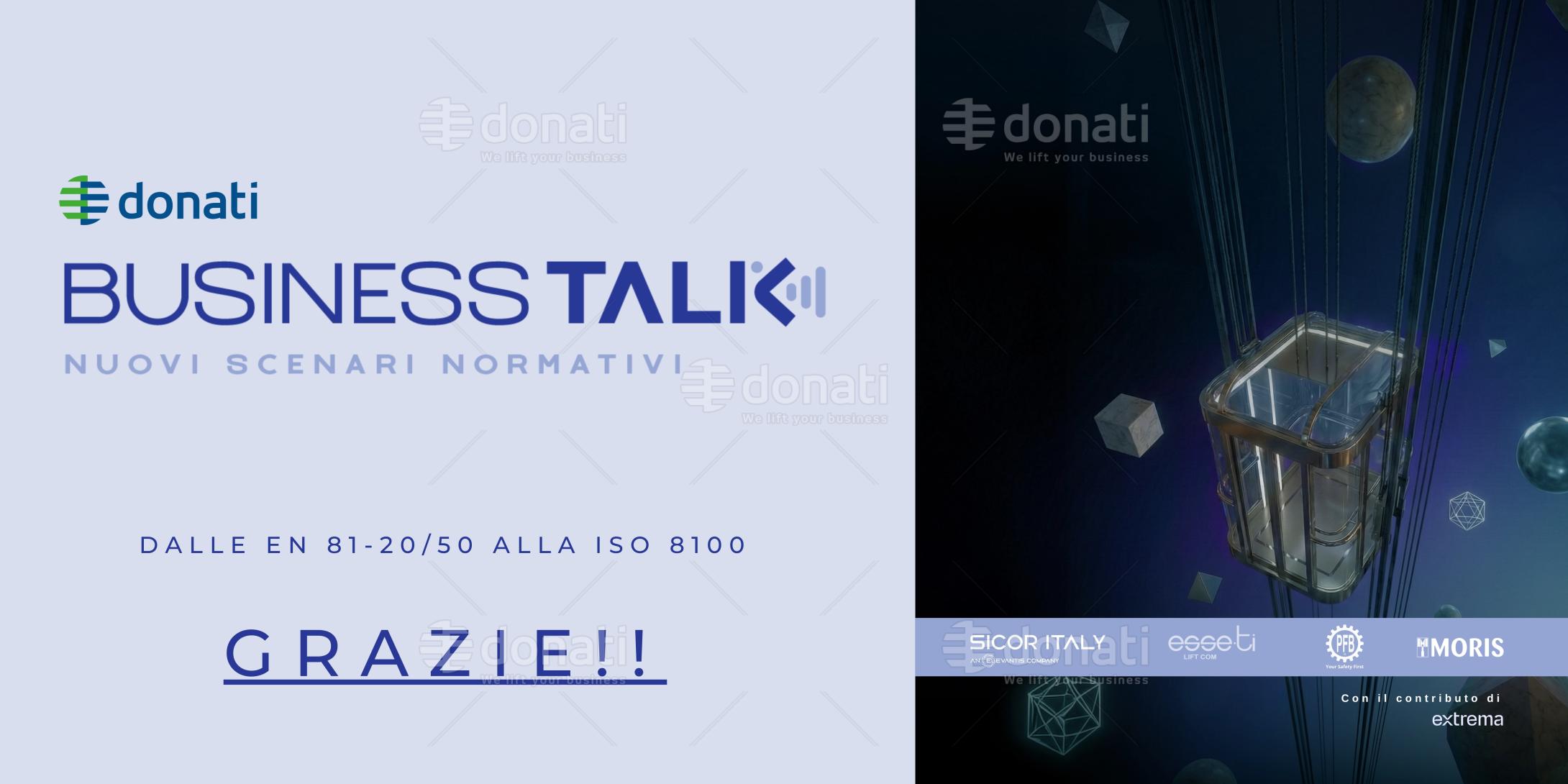 Donati Business talk banner grazie